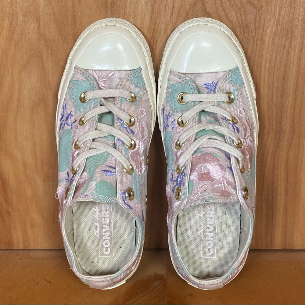Womens 5.5 Converse Chuck 70 Palm Print Low Sneakers Barely Rose SEF0769 - Picture 5 of 8